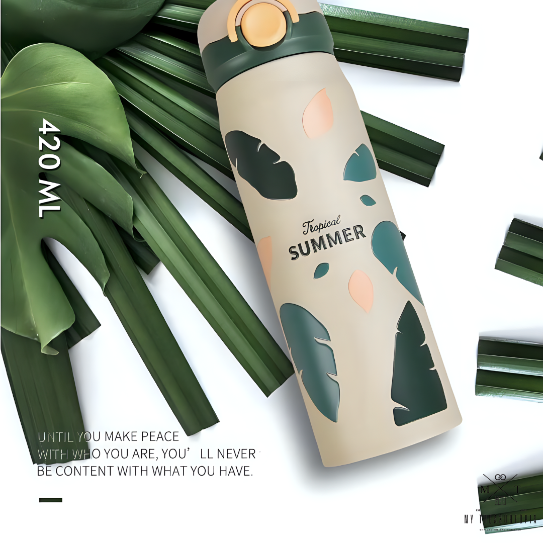 Tropical Season Stainless Steel Water Bottle - 420ML