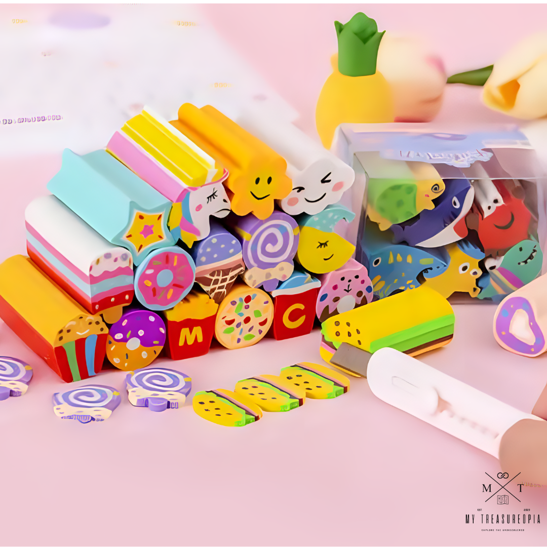 Unicorn Eraser Box ( Box Contains 6 Pcs Eraser )