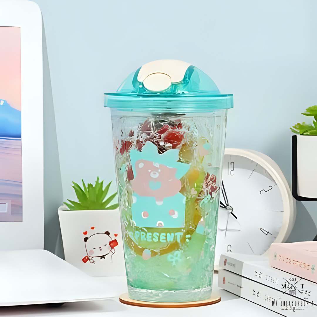 Bubu Bear Double Walled Heavy Sipper Bottle - 450ML