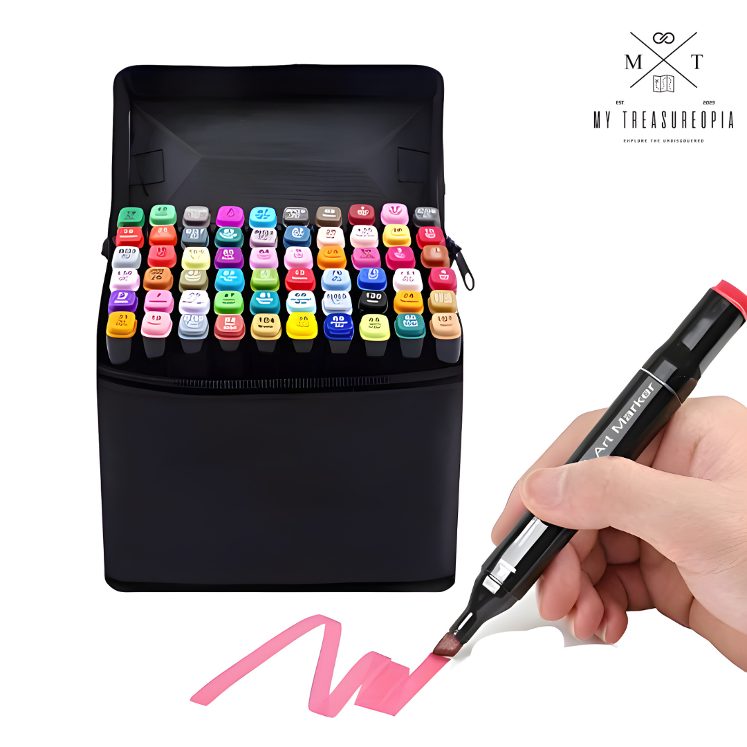 Marker Pen Twin Tip ( Set of 60 Pcs )