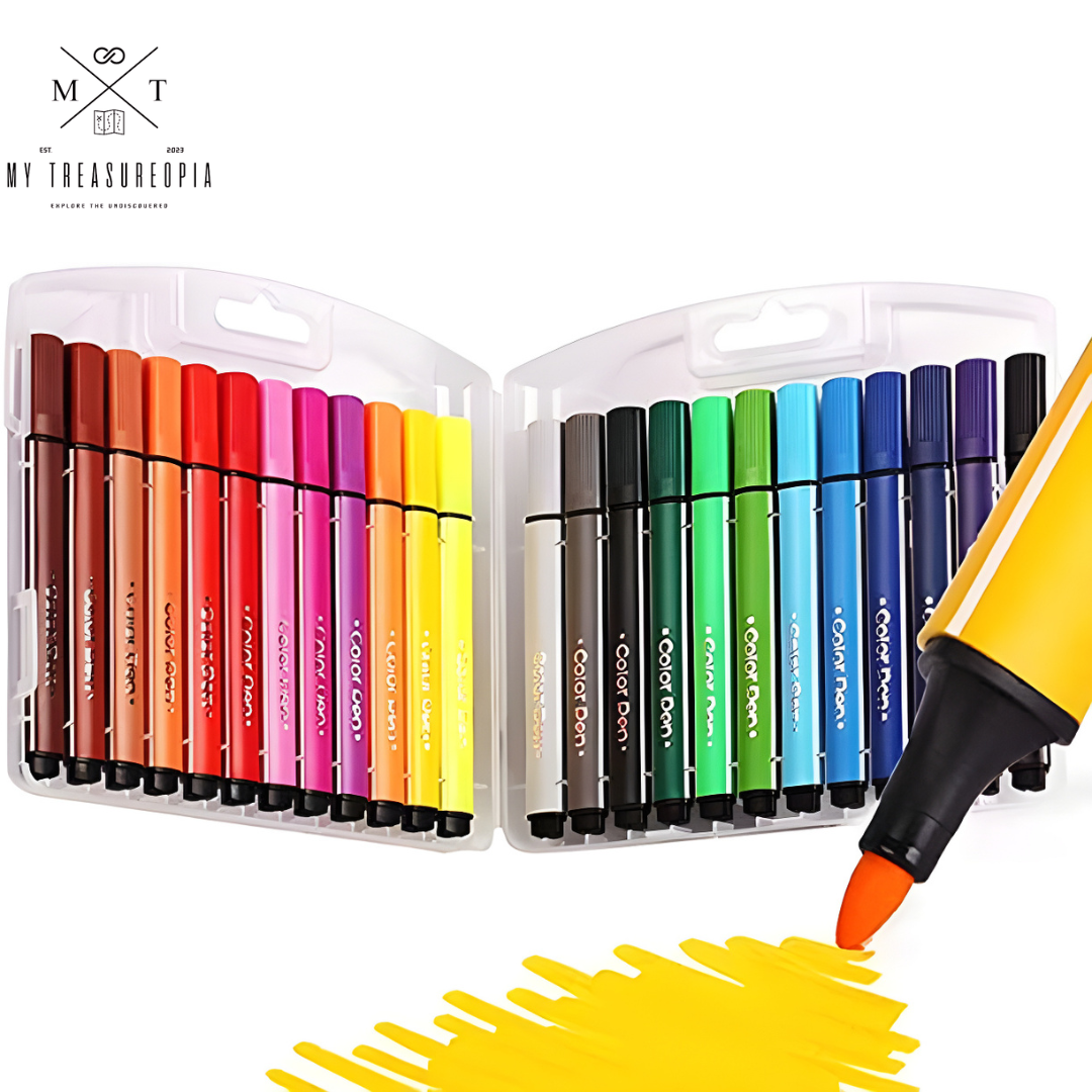 Washable Marker Pen ( Set of 24 Pcs )