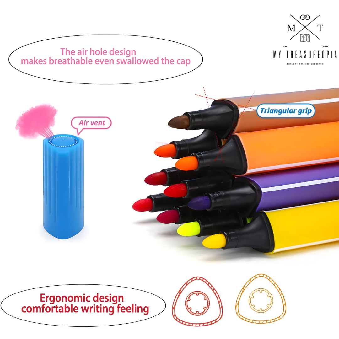 Washable Marker Pen ( Set of 24 Pcs )