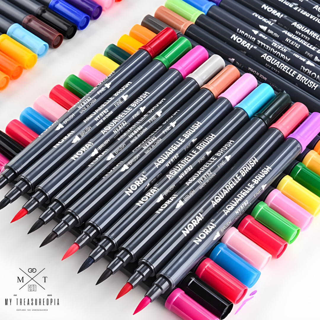 2 In 1 Fine Tip Color Pen ( Pack of 12 Pcs )