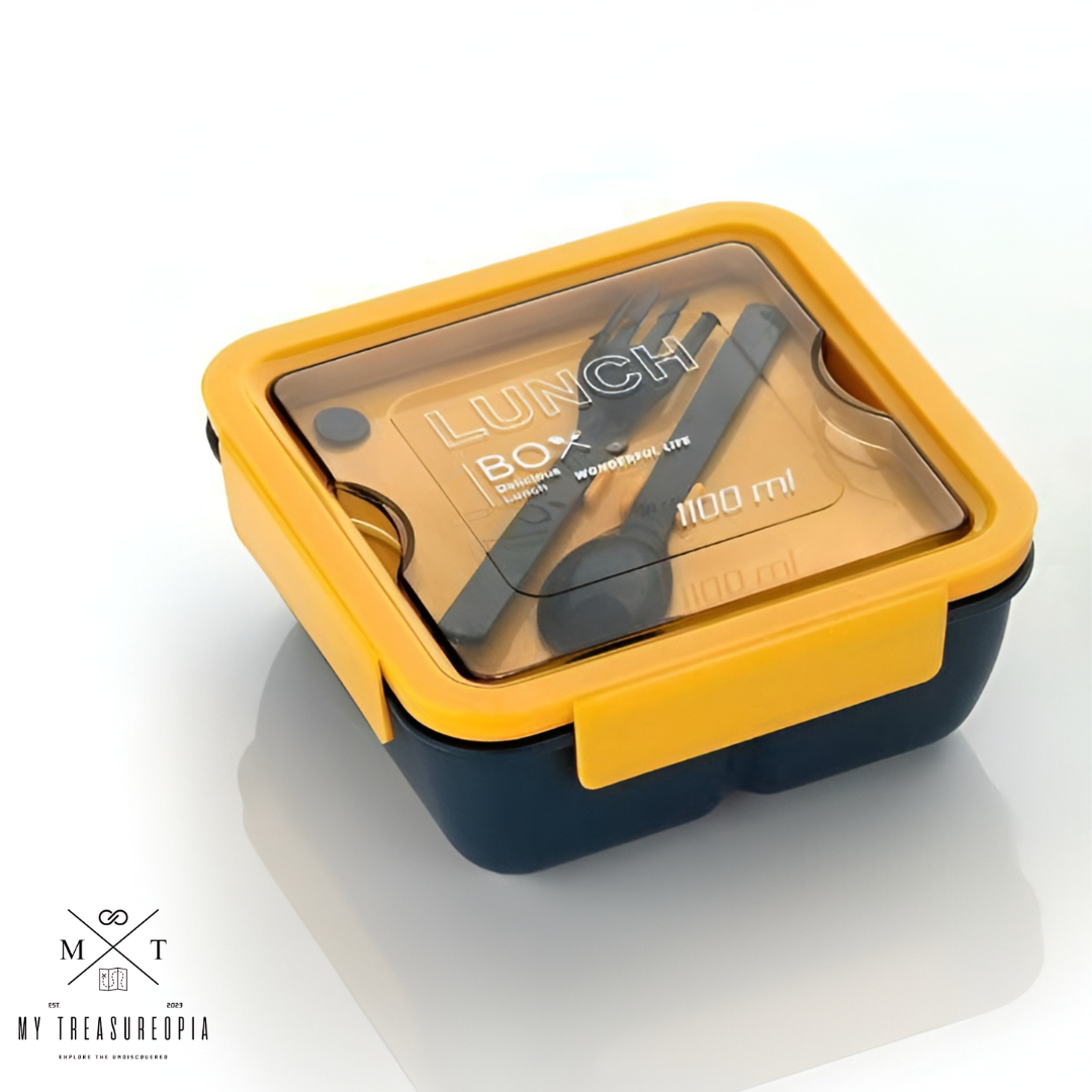 Airtight Leakproof Unbreakable Lunch Box With Cutlery