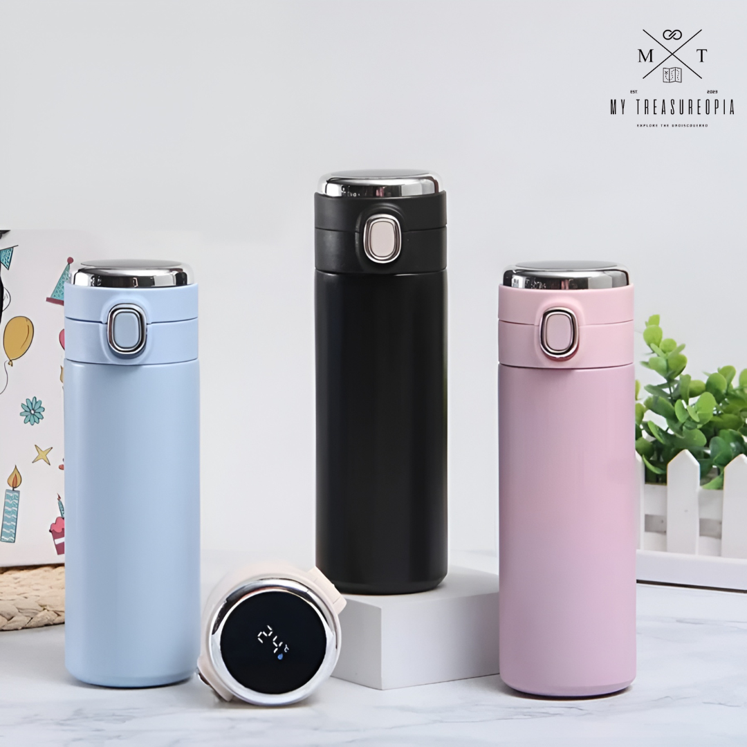 Vacuum Insulated Water Bottle with LED Temperature Display - 500 ML