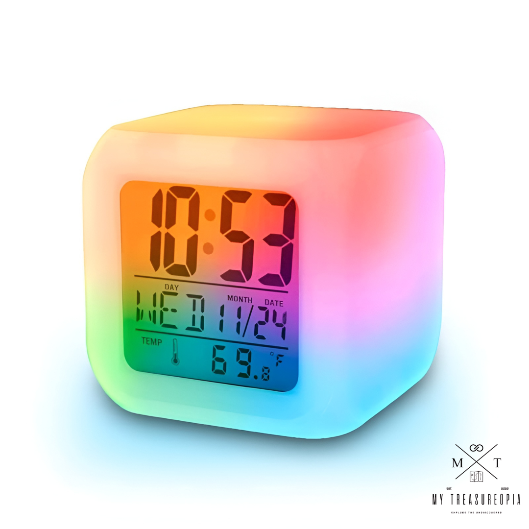 Color Changing LED Digital Alarm Clock