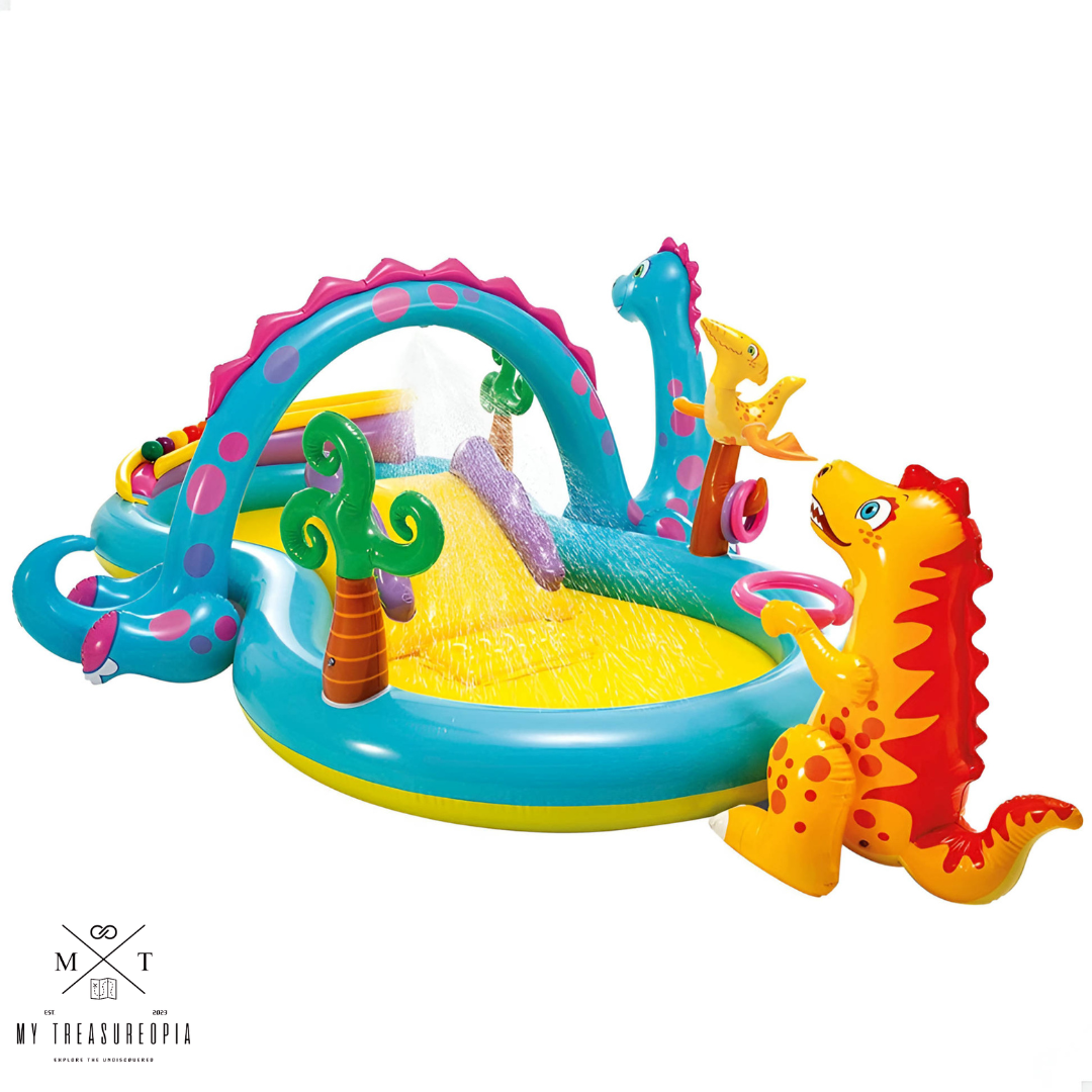 Yellow Dino Swimming Pool Tube