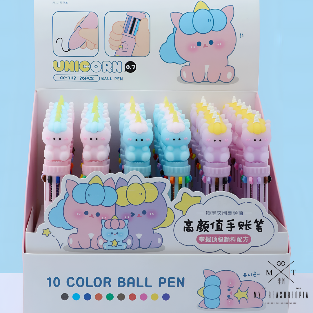 Unicorn 10 In 1 Ball Point Pen ( Pack Of 2 Pcs )