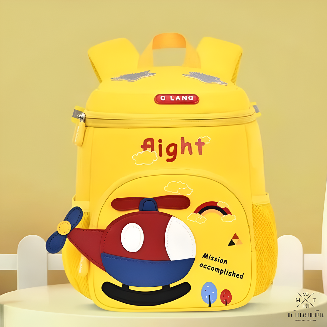 My Friend Helicopter Kids School Bag