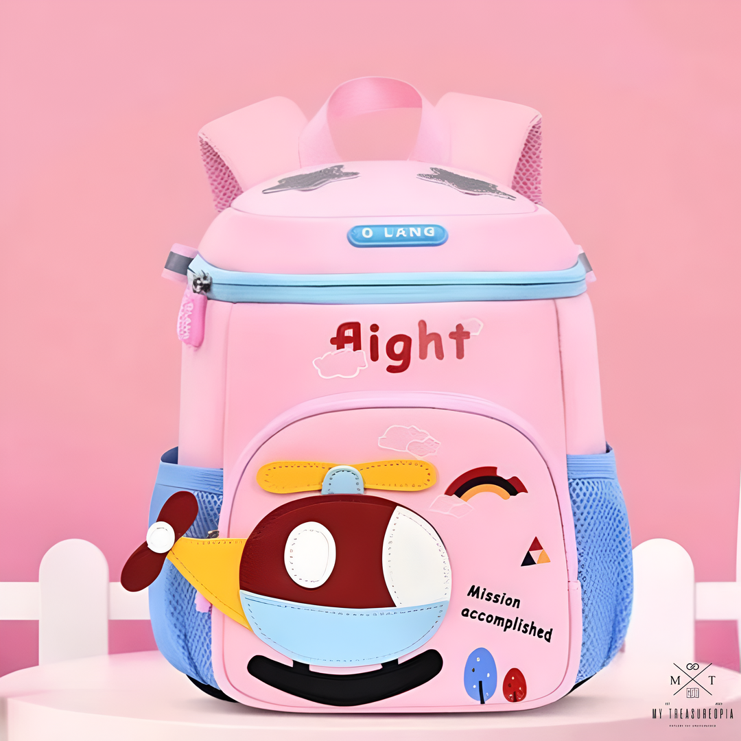 My Friend Helicopter Kids School Bag