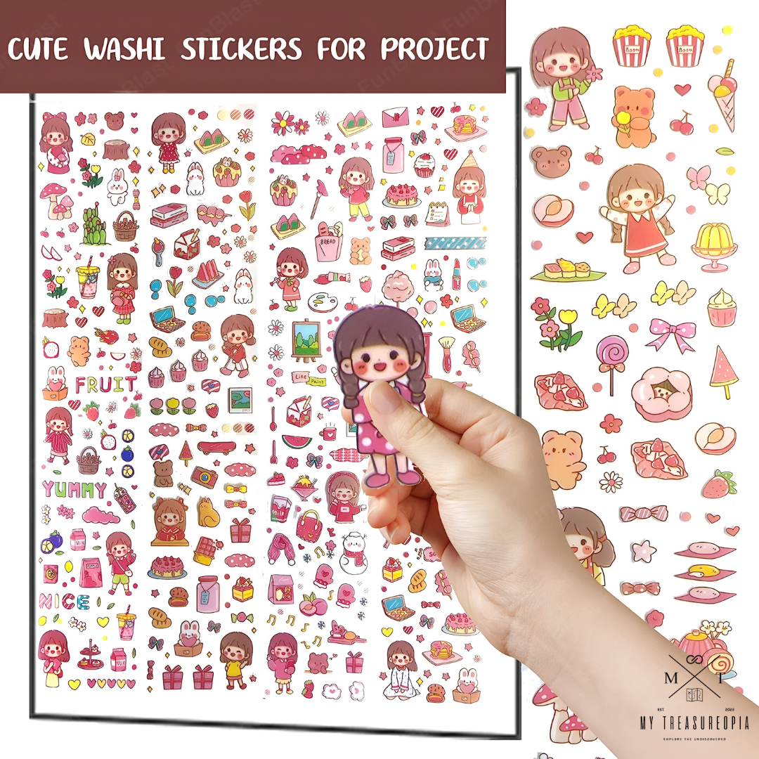 Cute & Colorful Stickers ( 20 Sticker Sheets In 1 Pack )