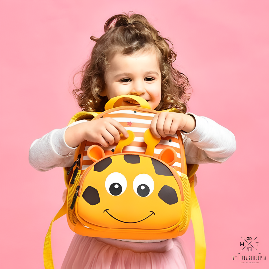 Giraffe Kids Cute School Bag