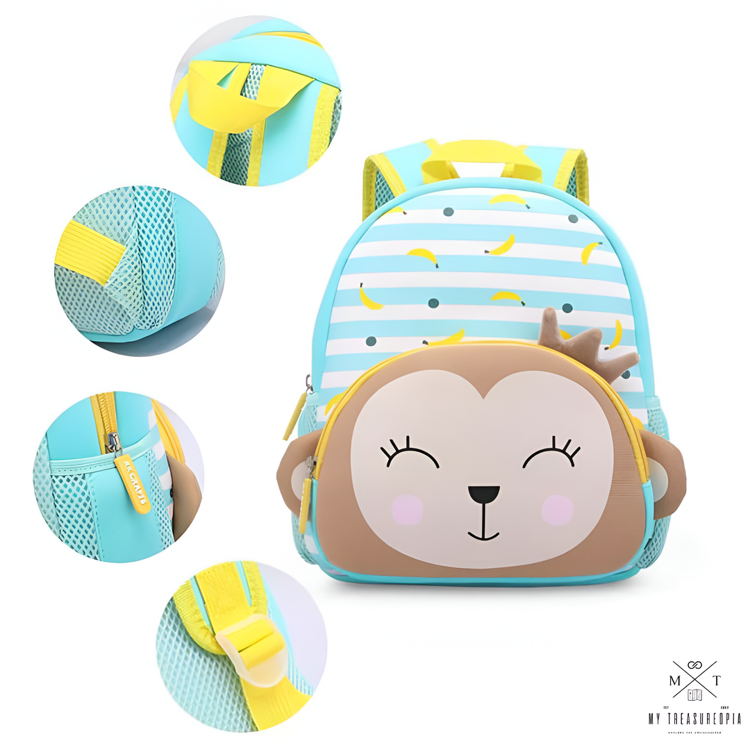 Monkey Kids Cute School Bag