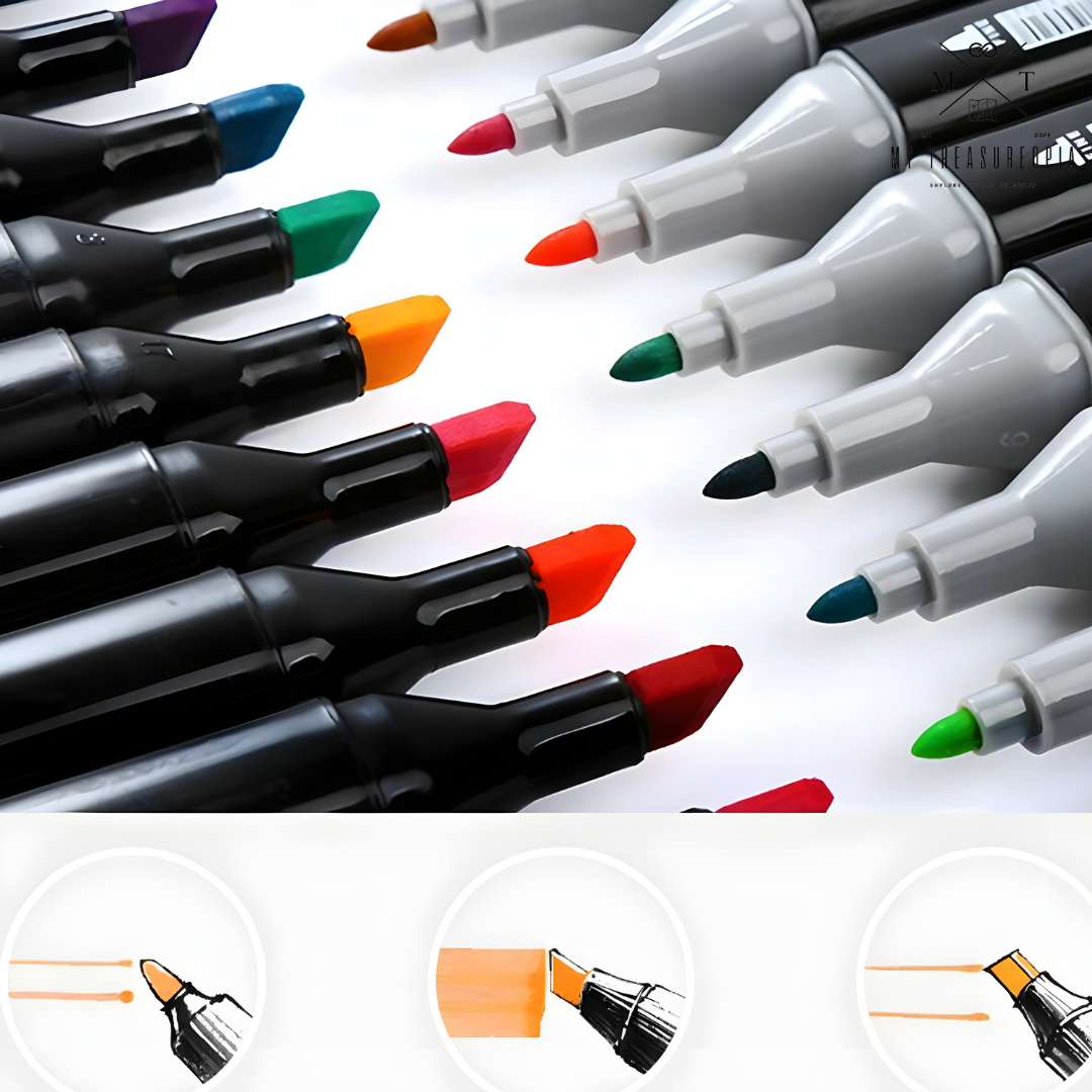 Double Tip Marker Pen ( Pack of 30 Pcs )