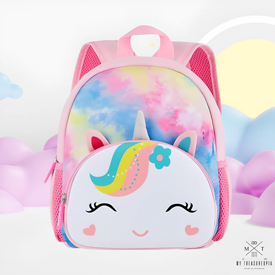 Unicorn School Set ( 1 Backpack & 1 Stainless Steel Bottle )