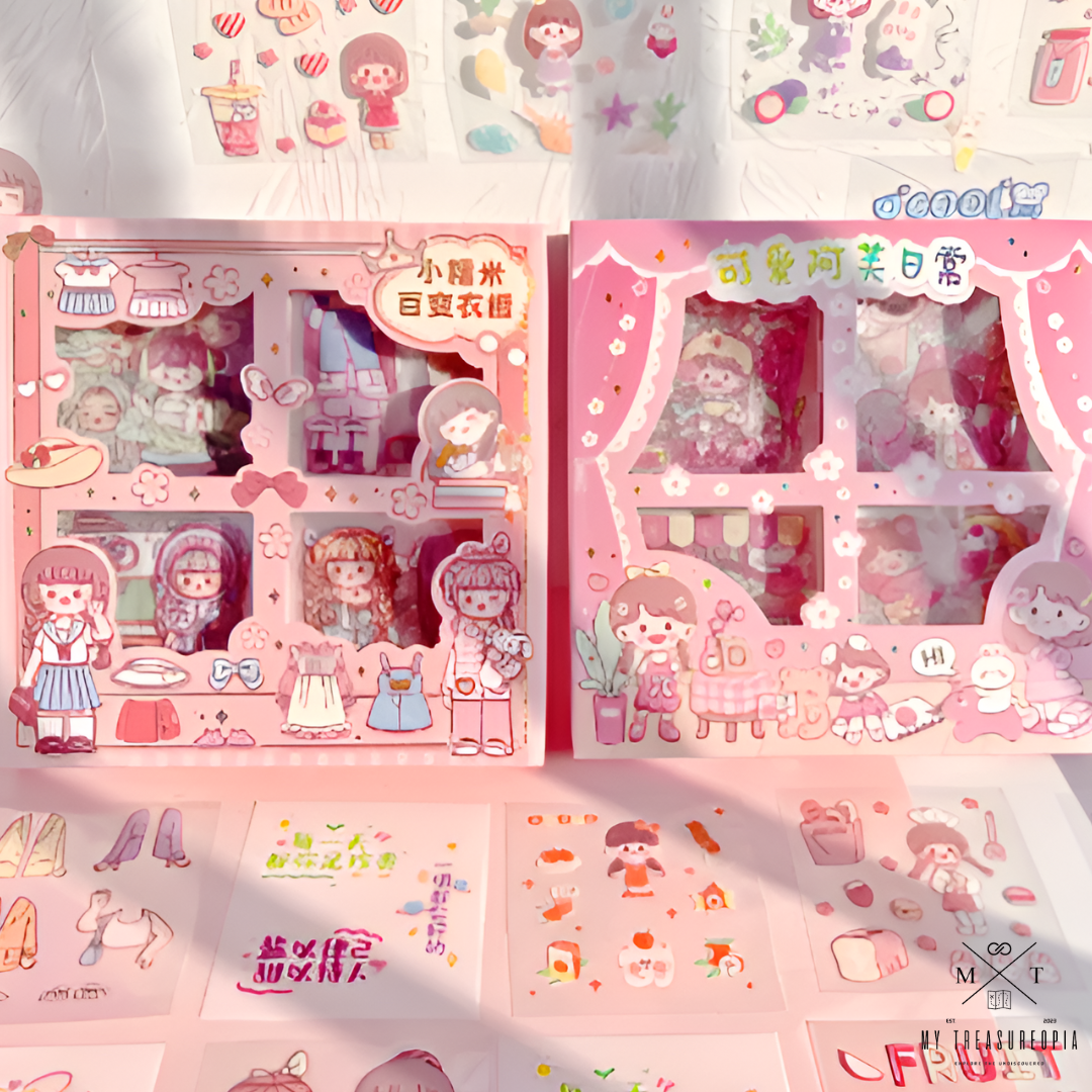 Princess Dreams Sticker Set ( Pack Of 100 Pcs Cute & Colorful Stickers )