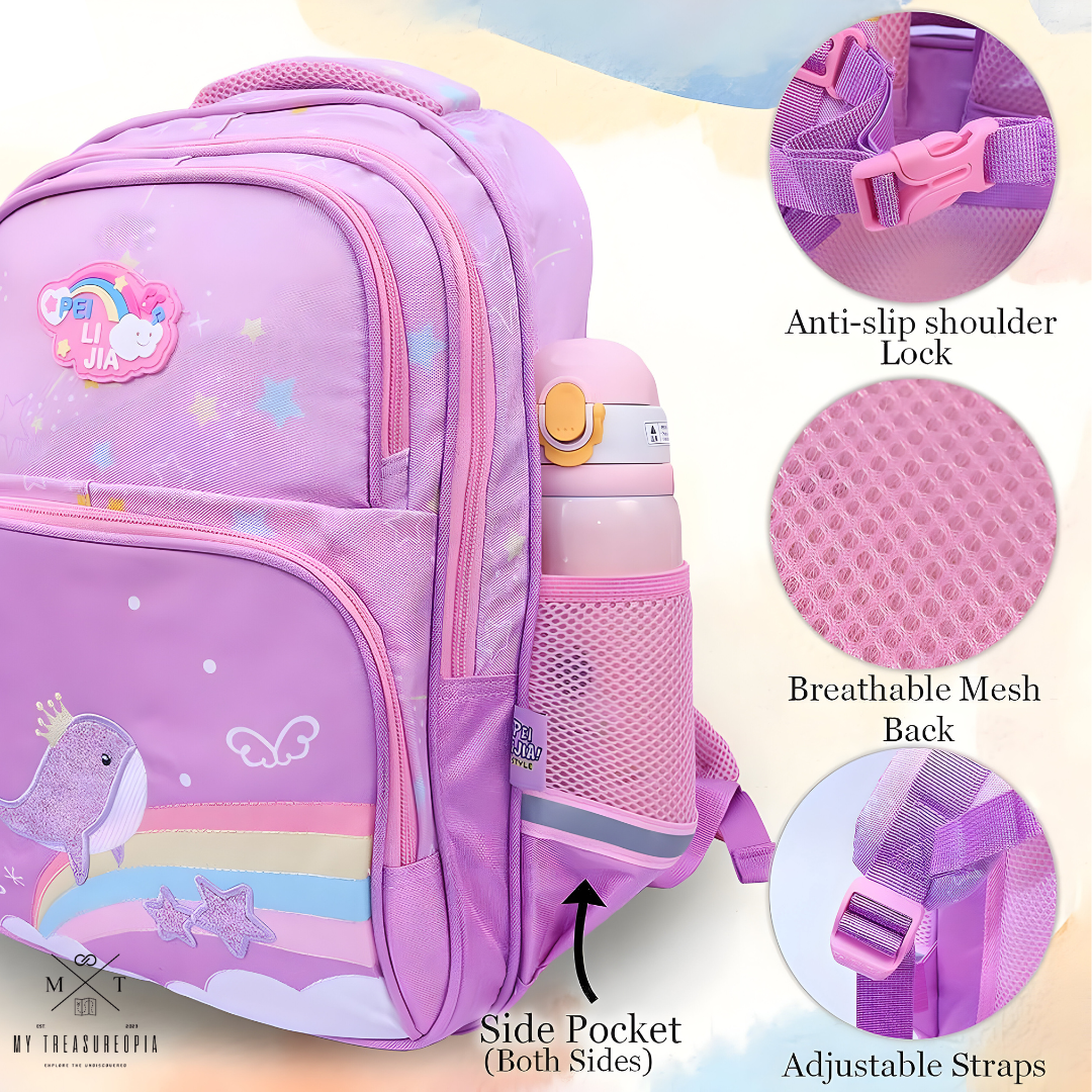 Pink Universe School Bag