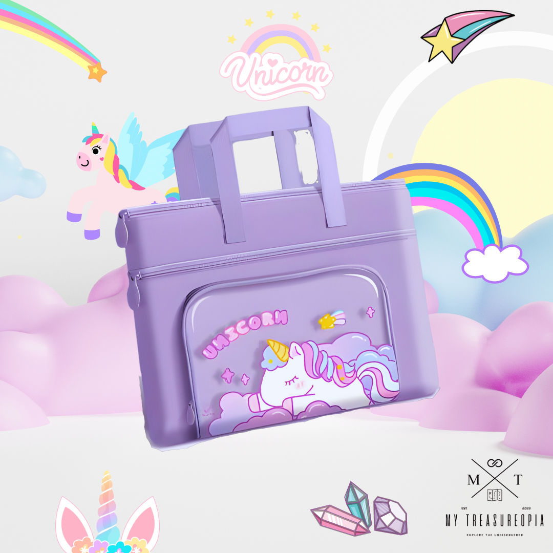 Unicorn Canvas Carrying Hand Bag