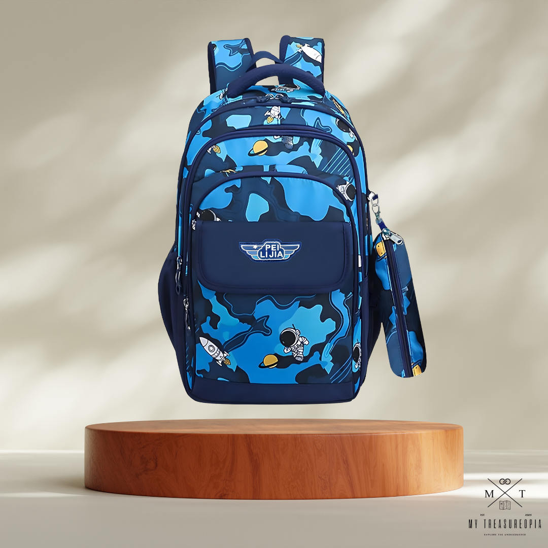 Space Theme School Bag