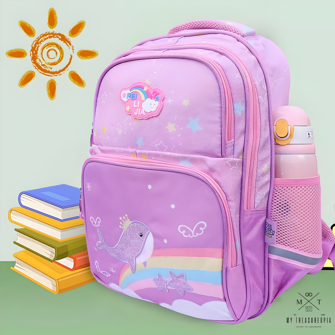 Pink Universe School Bag