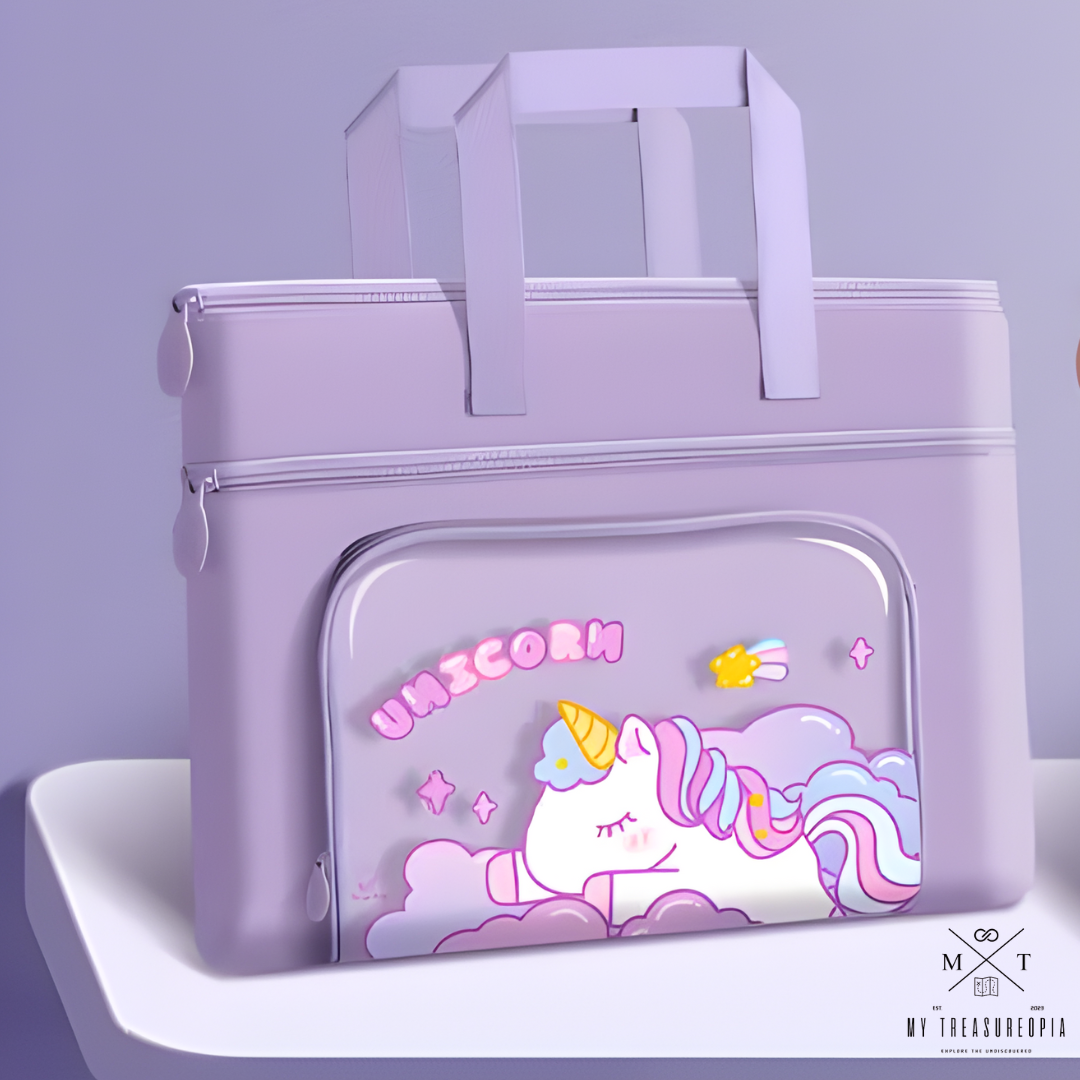 Unicorn Canvas Carrying Hand Bag