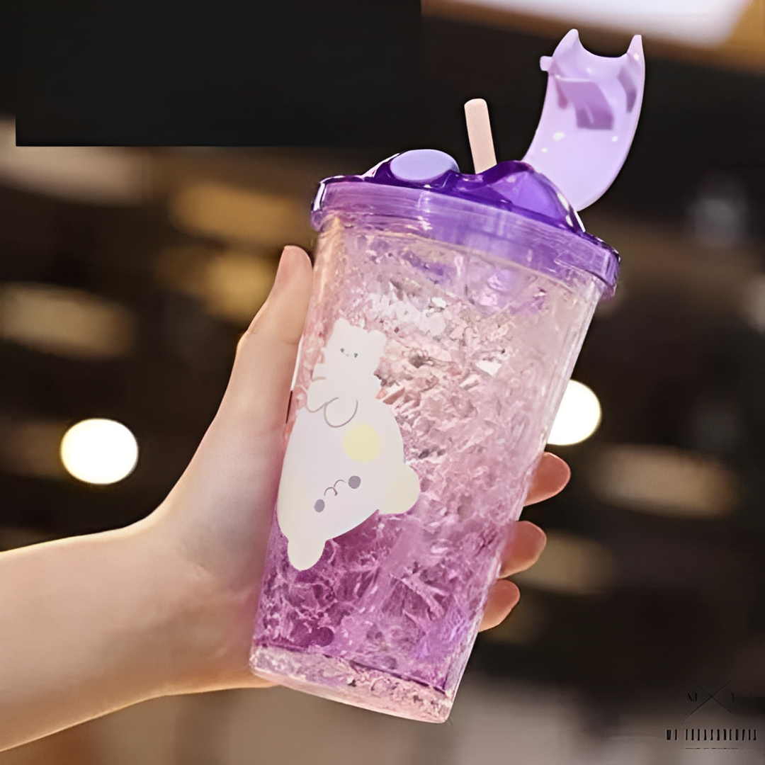 Baby Animal Face Water Bottle - 450 ML