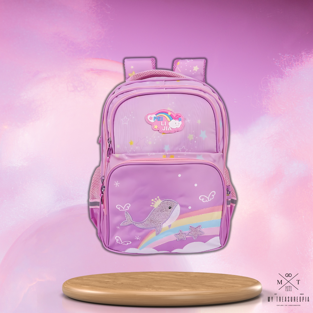 Pink Universe School Bag