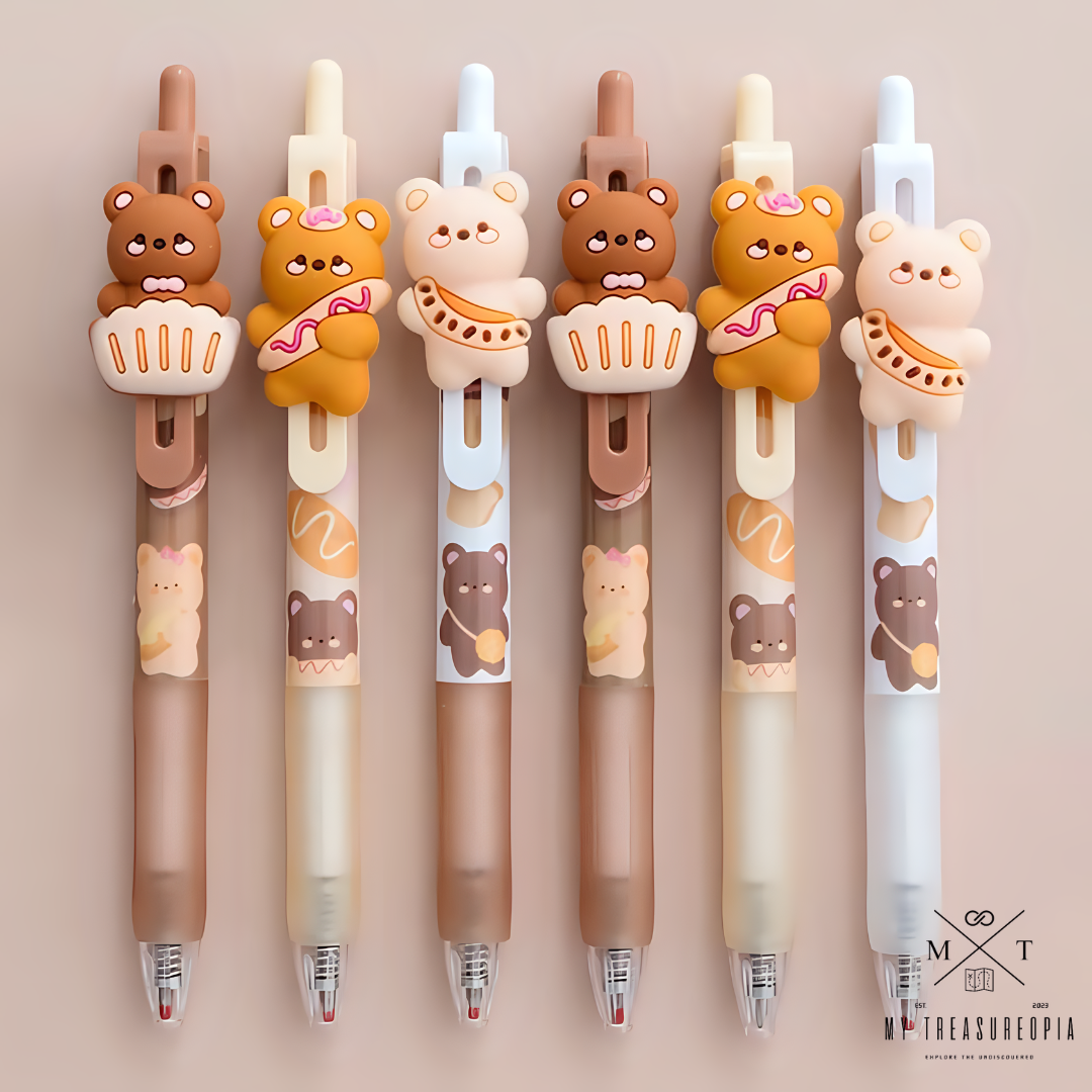 Baker Bear Ball Point Pen ( Pack Of 3 Pcs )