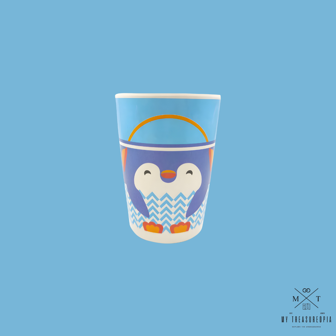 Penguin Glass - ( Pack Of 2 Pcs, Bamboo Fiber )