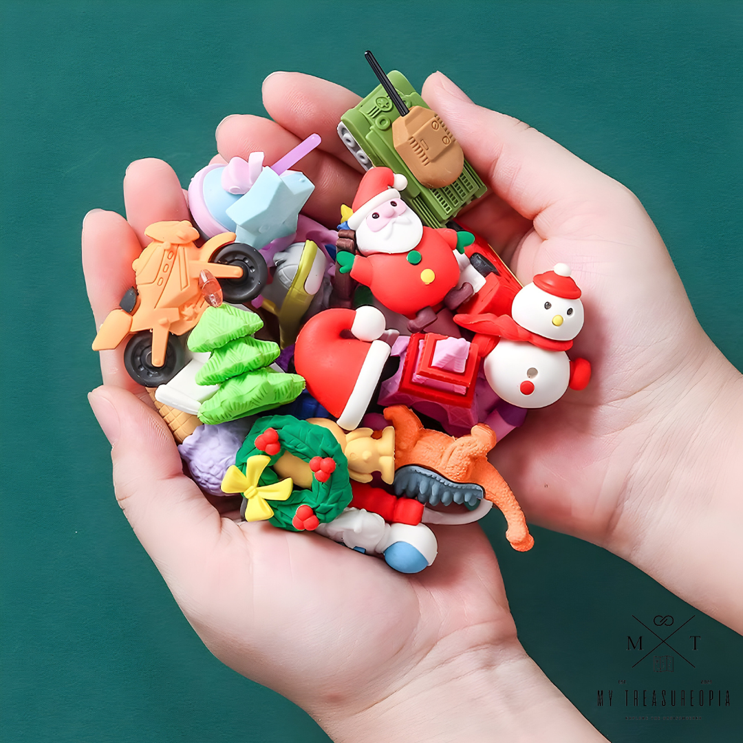 Merry Christmas Eraser Set ( Pack Of 25 Erasers )