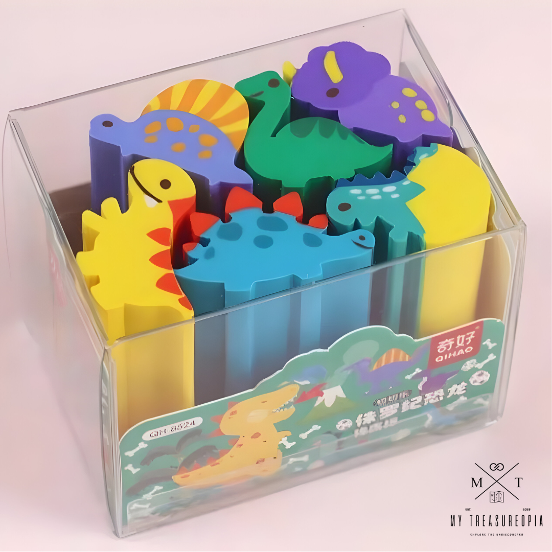 Dinosaur Eraser Box ( Box Contains 6 Pcs Eraser )