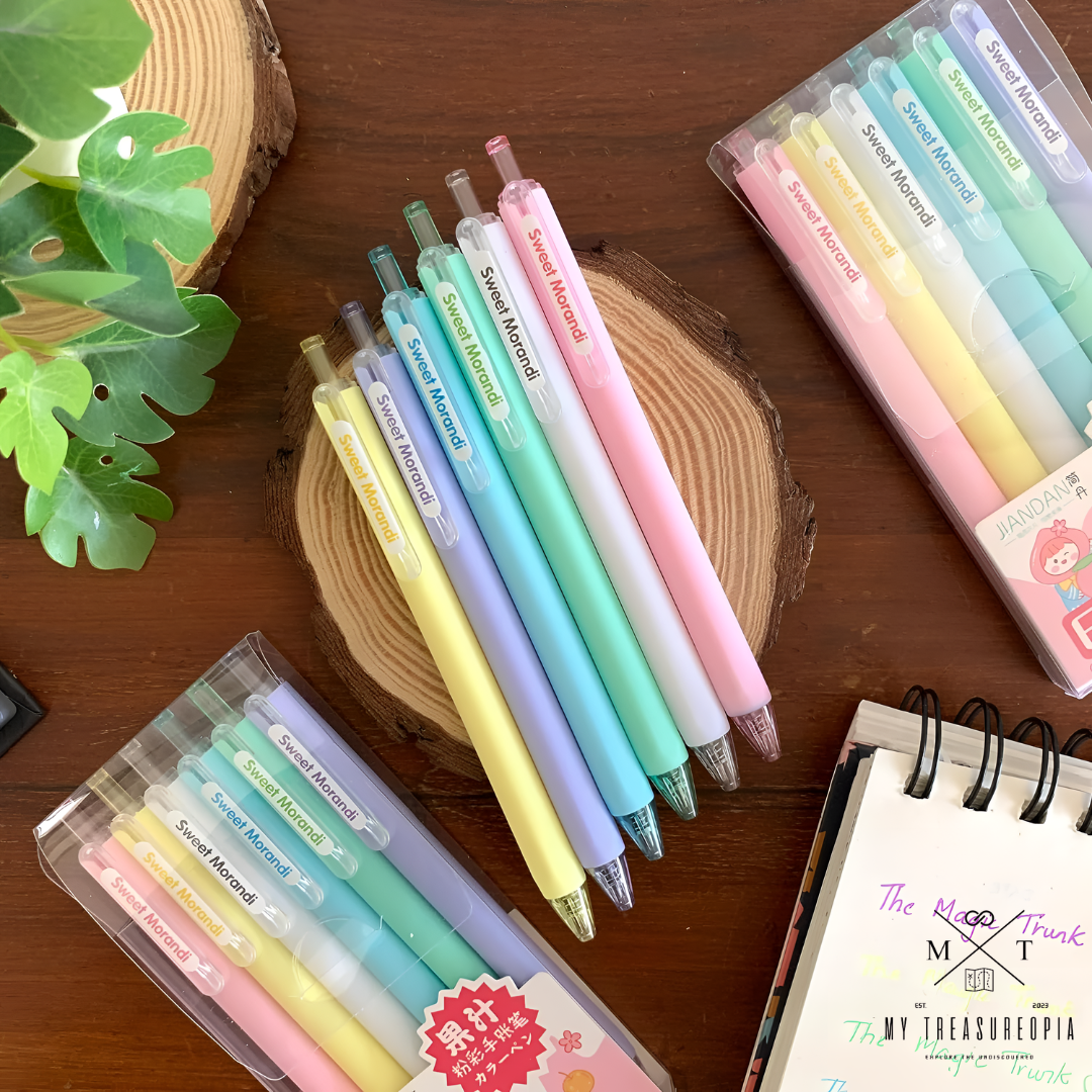 Pastel Color Pens Set ( Pack Of 6 Pcs )