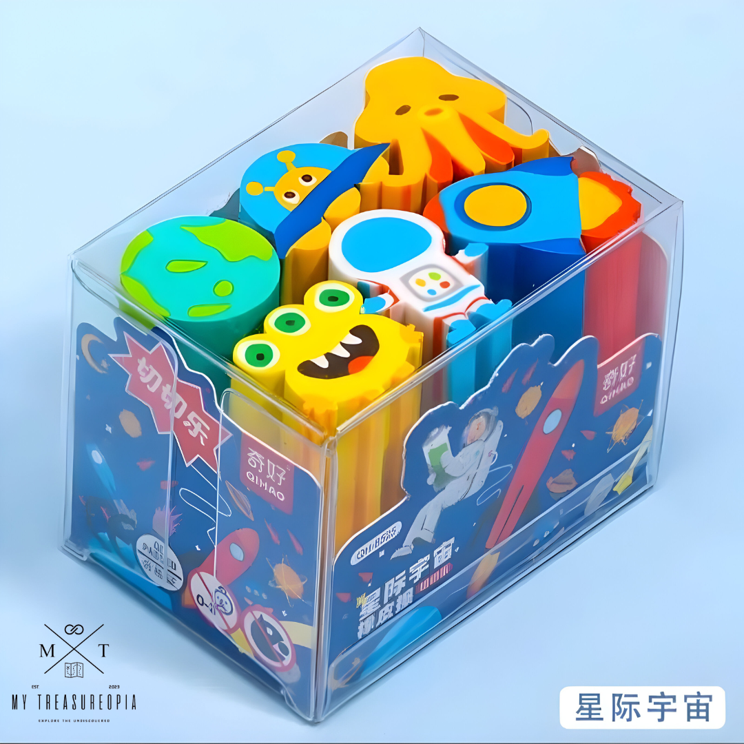 Space Eraser Box ( Box Contains 6 Pcs Eraser )