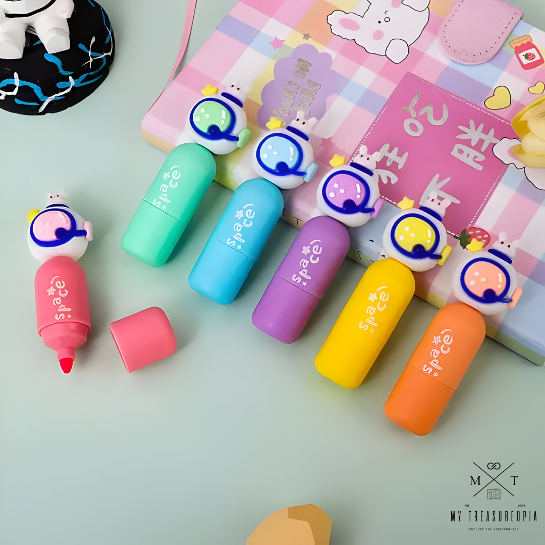 Astronaut Highlighter ( Pack Of 6 Different Colors )