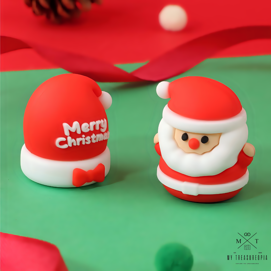 Merry Christmas Sharpener ( Pack Of 4 - 1 Christmas Tree, 1 Reindeer, 1 Santa Claus & 1 Christmas Cap )