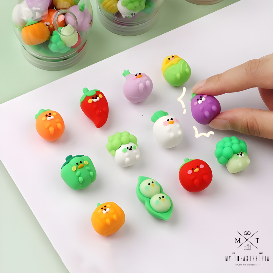 Veggies Eraser ( Box Contain 12 Erasers )