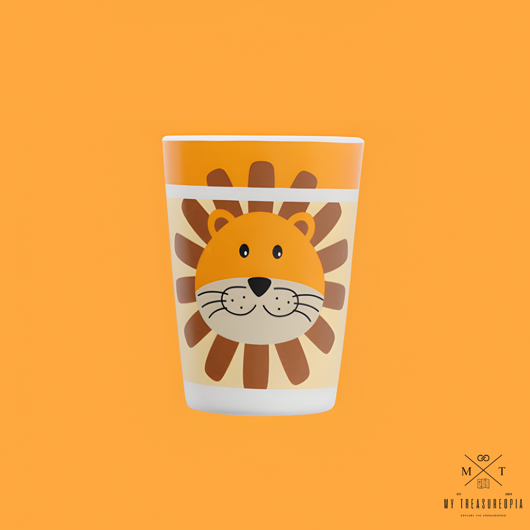 Lion Glass - ( Pack Of 2 Pcs, Bamboo Fiber )