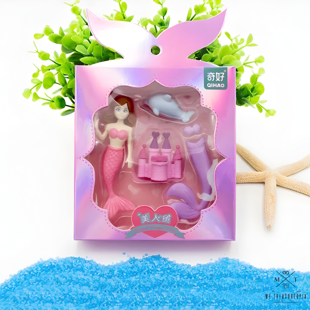 Mermaid Eraser ( Pack Of 2 , 5 Pcs In Each Pack )