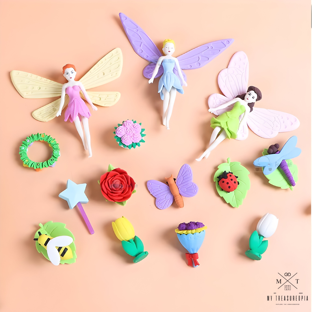 Fairy Eraser ( Pack Of 2 , 5 Pcs In Each Pack )