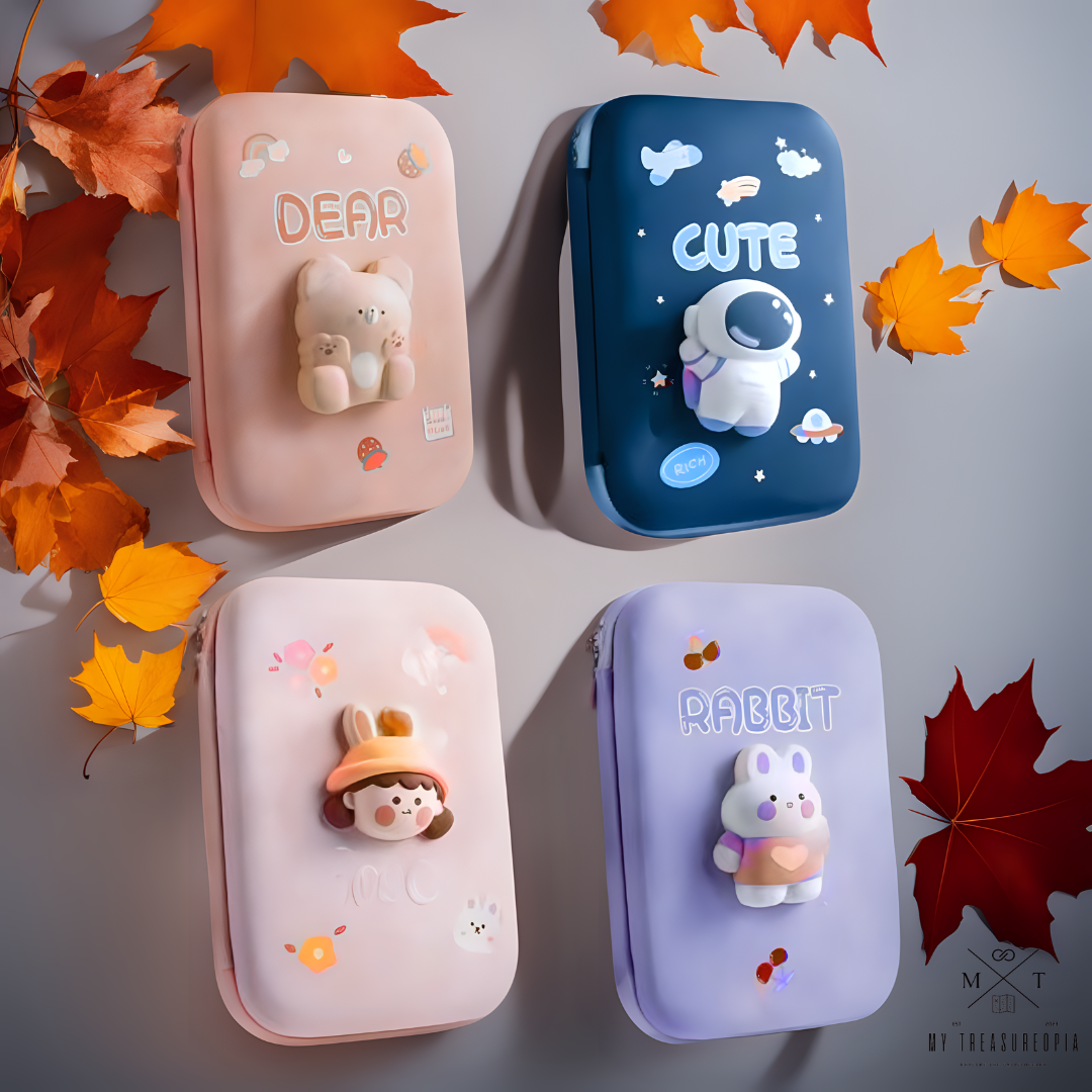 3D Eva Pencil Case With Squishy Baby Animals