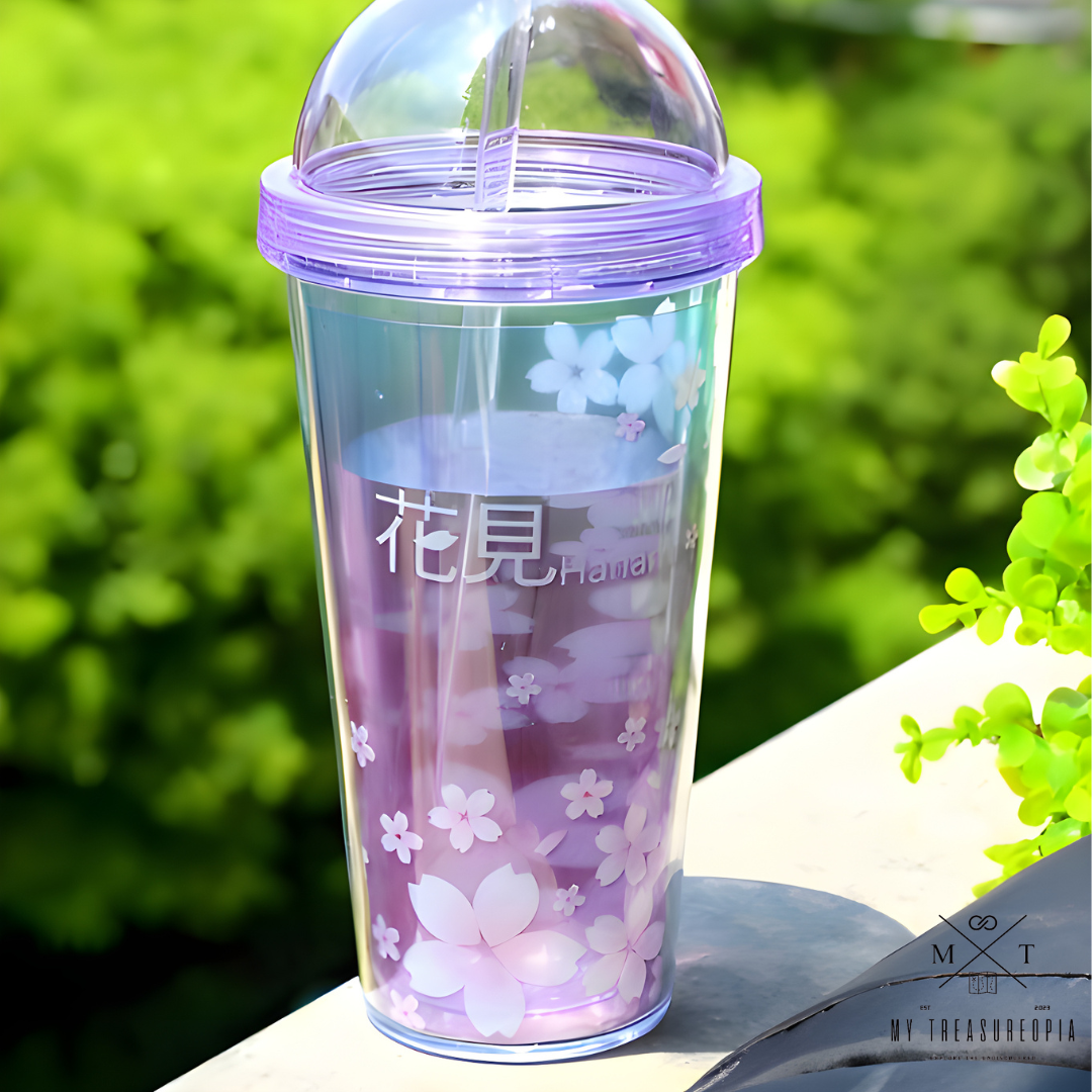 Floral Sipper Bottle - 450 ML