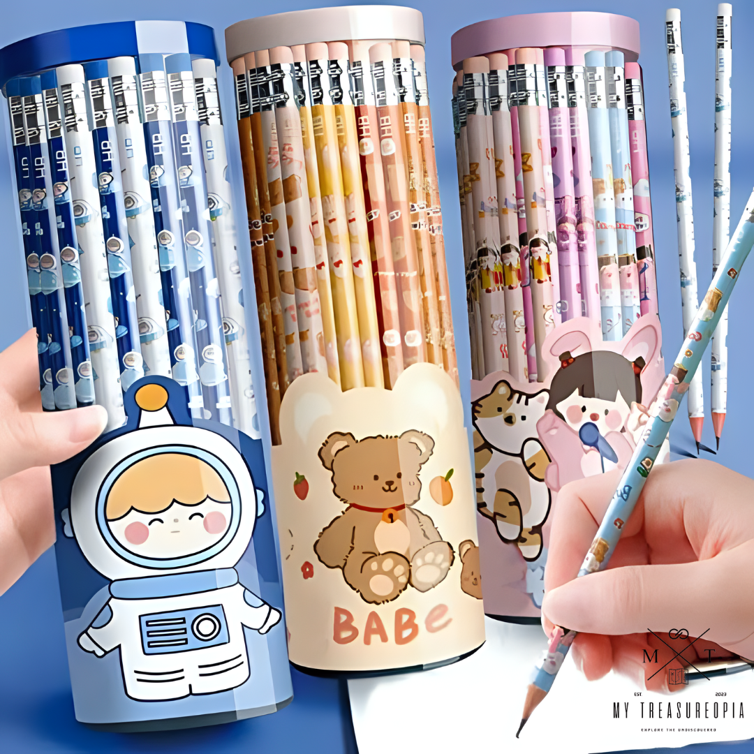 HB Barrel Pencils ( Box Contains 30 Pcs Themed Pencils )