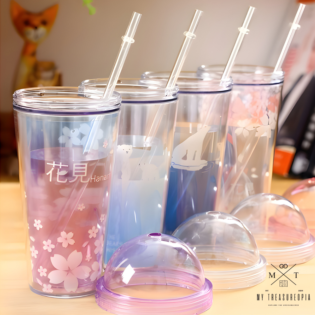 Floral Sipper Bottle - 450 ML