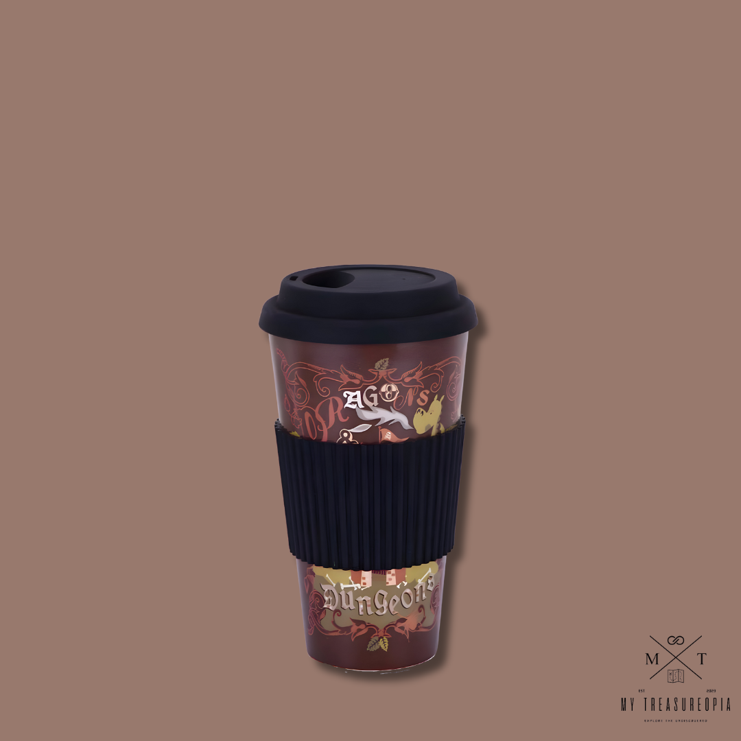 Black Night Mug With Lid ( Bamboo Fiber )