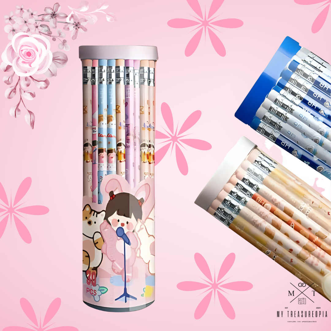 HB Barrel Pencils ( Box Contains 30 Pcs Themed Pencils )