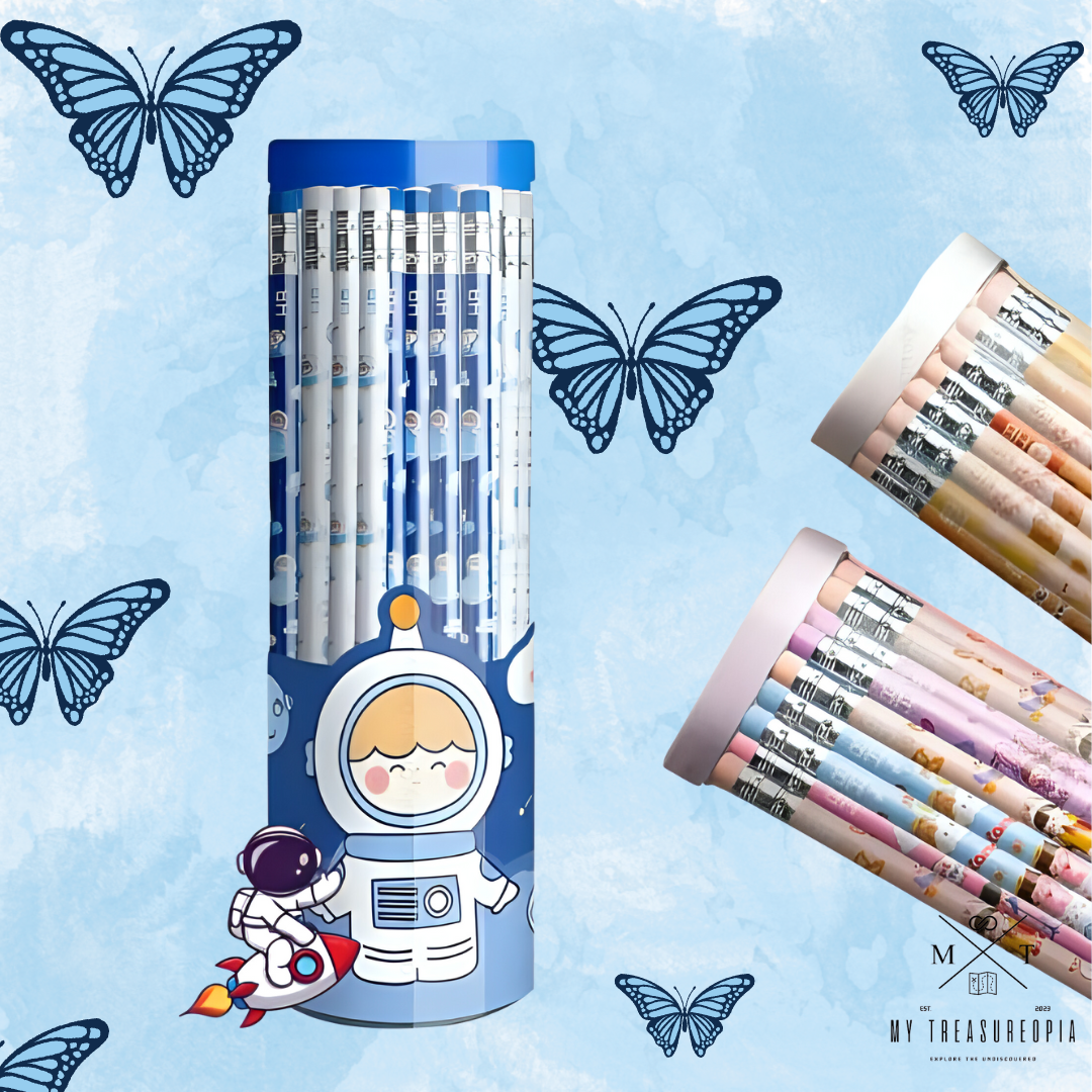 HB Barrel Pencils ( Box Contains 30 Pcs Themed Pencils )