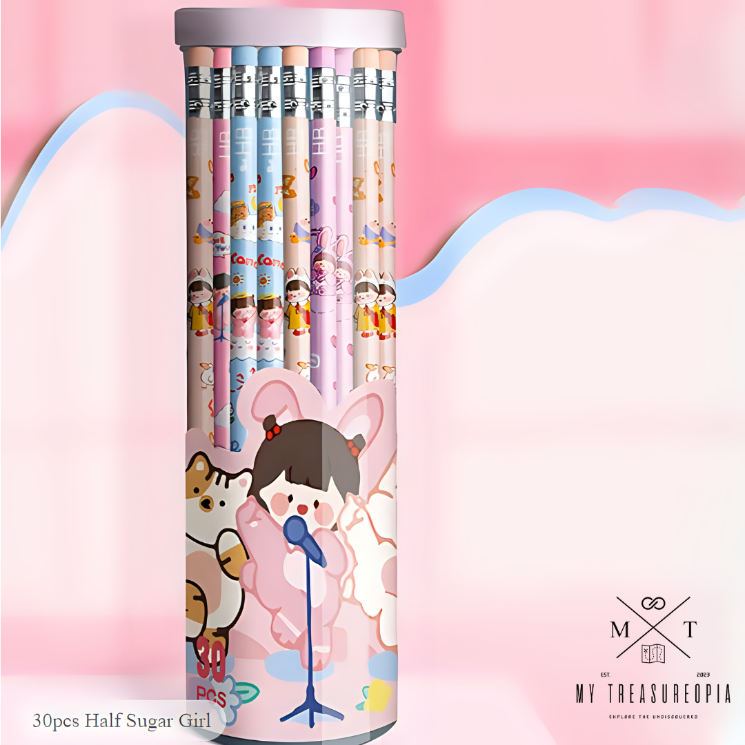 HB Barrel Pencils ( Box Contains 30 Pcs Themed Pencils )