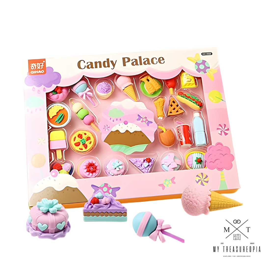 Candy Palace Eraser Set ( Pack Of 17 Erasers )