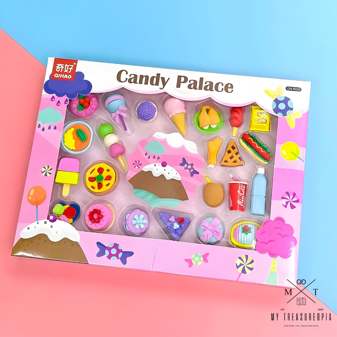 Candy Palace Eraser Set ( Pack Of 17 Erasers )