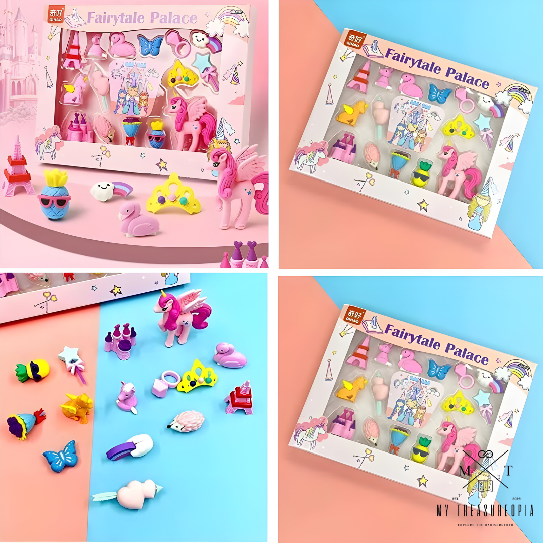 Fairytale Palace Eraser Set ( Pack Of 17 Erasers )